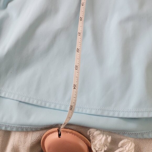 Halara Cloudful Air Twist Knot Athletic Dress | Light Blue | Built-In Shorts | T - Picture 4 of 6